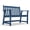 Blue, variant on CIOKEA 48”Outdoor Bench for 2-Person, HDPE Garden Bench with 550 lbs Weight Capacity, All-Weather Fade-Resistant Patio Benches for Garden, Porch, Backyard and Park, Blue