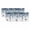 DarkBlue, variant on 2 Panels Green Spring Botanical Valance for Windows, Weeping Eucalyptus Butterfly Light Filtering Kitchen Curtains, Rod Pocket Window Treatment Curtain Valances for Living Room Bedroom, 42"x12"