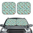thumbnail image 2 of Fotbe Christmas Dachshund 2-Piece Car Windshield Sun Shade | Sun Blocker for Car Windshield | Foldable Automotive Interior Accessories for Sun Protection-Medium, 2 of 7