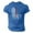 Blue, variant on FBMDBB Men's Independence Day Casual Fashion Soft And Comfortable Pure Cotton Small Print Round Neck Short Sleeved T Shirt