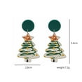 thumbnail image 3 of JYYYBF Snowman Earrings for Women Christmas Tree Bells Earrings Christmas Gift Box Drop Earrings Christmas Holiday Jewelry, 3 of 8