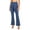 #0250-Navy, variant on Pounoo Women's Pants High Waist Wrap Tie Knot Trousers Casual Night Out Flared Leg Slim Fit Stretchy Comfort Bottoms Gift
