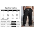 thumbnail image 3 of GrmtClth Linen Pants Men Casual Drawstring Elastic Waist Cargo Pants Loose Fit Lightweight Yoga Trousers Summer Cotton Relaxed Fit Cotton Linen Pants with Multiple Pockets Dark Gray 2XL, 3 of 6