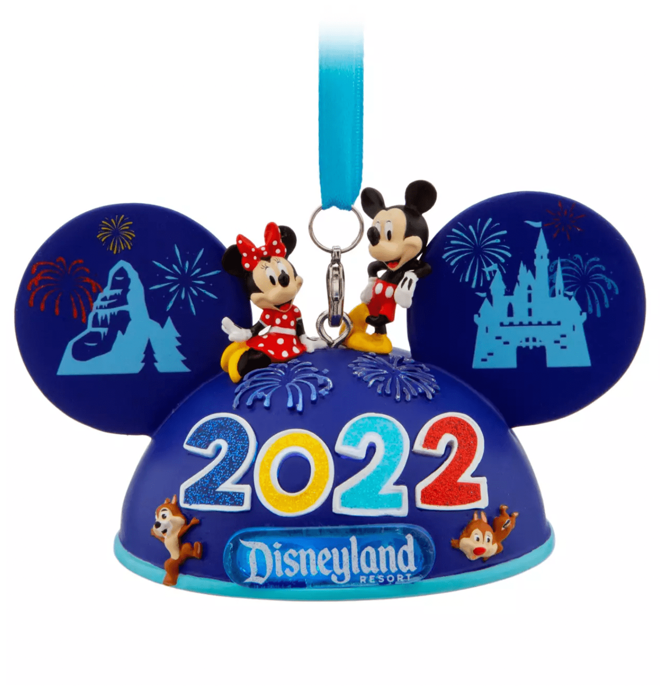 Disney Mickey Mouse Light-Up Ear Hat Ornament Walt Disney World 2019 NEW