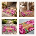 thumbnail image 6 of Lypsnake Rose Floral Coir Doormat, "Are You Lost?" Funny Welcome Mat, Decorative Non Slip Entryway Rug for Indoor & Outdoor Porch Home Decor, 6 of 6