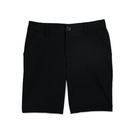 Wonder Nation Boys School Uniform Stretch Performance Shorts, Sizes 4-18 & Husky