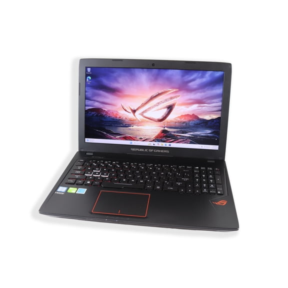 Pre-Owned ASUS GL553VE 15.6" FHD Gaming Laptop, Intel i7-7700HQ, 16GB RAM, 1TB HDD, 256GB SSD, DVD-Drive, RGB Keyboard