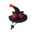 thumbnail image 2 of Cat Wizard Hat Pet Halloween - Adjustable Sorcerer Hat for Cats Small Dogs Cosplay(Black-1,13.5cm), 2 of 5