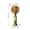 Green, variant on Vintage Floral Handheld Fan, Portable USB Rechargeable Mini Fan with Phone Stand, 3-Speed Adjustable Personal Cooling Fan, Retro Summer Travel Accessory