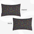 thumbnail image 3 of Binfone Musical Notes Standard Size Pillowcase, Long Staple Pure Cotton Envelope Closure Pillow Cover (Pillow core not included),16"x24", 3 of 7