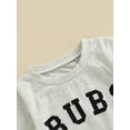 thumbnail image 6 of Kiapeise Toddler Baby Boy Summer Tees Shirts Basic Short Sleeve Crewneck BUBS Letter Print Tops, 6 of 8