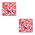 thumbnail image 1 of ZheElen 4piece Lightweight Hanging Divider Screens For Versatile Space Foldable Red Bird Chart 2Set, 1 of 6
