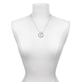 thumbnail image 3 of Delight Jewelry Goldtone Silvertone Small Open Paw Key Live Ring Charm Necklace, 18", 3 of 4