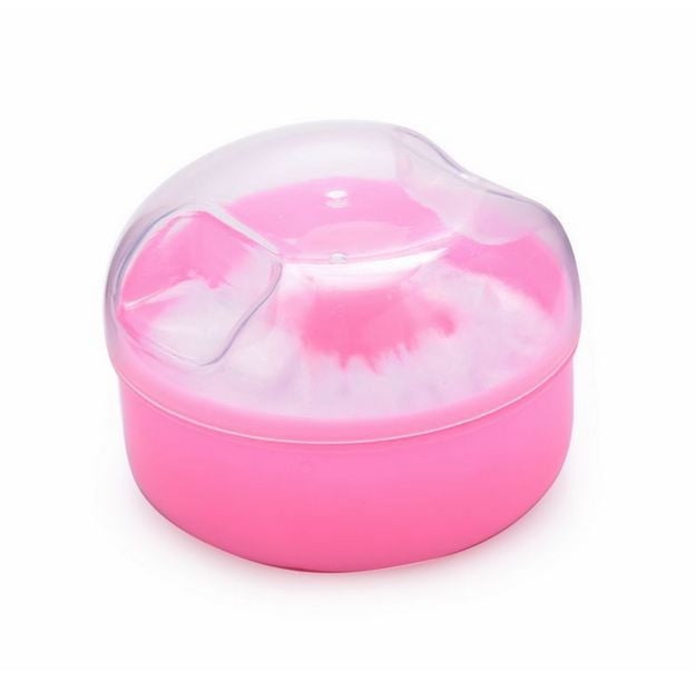 powder puff with powder box