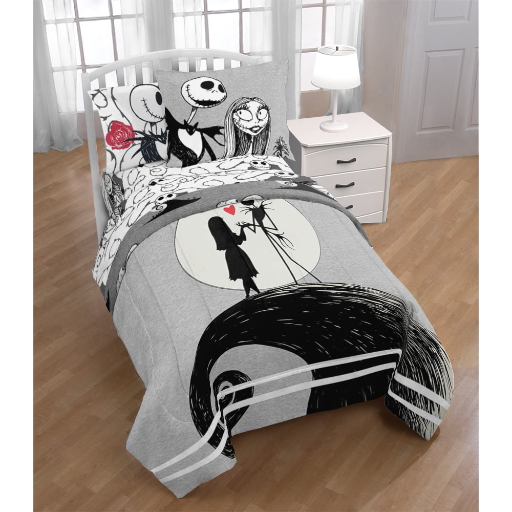 Nightmare Before Christmas Jack & Sally Bed in a Bag Bedding Set w
