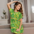 thumbnail image 3 of Naloa St. Patrick's day Print Women Nightgowns,Womens Loungewear,Short Sleeve Sleepwear,Comfy Ladies Nightdress, 3 of 6