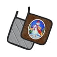 thumbnail image 2 of Carolines Treasures 7048PTHD Snowman with Corgi Pair of Pot Holders , 7.5HX7.5W, multicolor, 2 of 3
