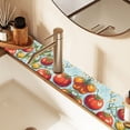 thumbnail image 2 of Yayeee Faucet Mat for Kitchen Sink 14.7" Diatomite Long Splash Guard Pad, Blue Tomatoes, 2 Pack, 2 of 7