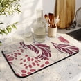 thumbnail image 3 of Experience Elegant Dryness Vintage Flower Coffee Mat, 19.5x12in - Non-Slip, Absorbent, Rubber-Backed Dish Drying Mats, Coffee Drying Mat Diatomaceous for Optimal Absorption, 3 of 7