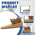 thumbnail image 3 of XIBUFE Long-Lasting Brown Decorative Door Jammer Stopper, 3 of 7