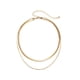 thumbnail image 4 of Collar para mujer, joyería para mujer, collar de doble capa, collar de cadena de serpiente plana para mujer, toalla para mujer adulta, 4 of 4