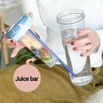 thumbnail image 5 of Uanit Fruit Infuser Water Bottle Clearance 800ml Leak-Proof Sports Water Cup with Built-In Filter and Full-Length Infusion Rod Lightweight PC Plastic Drinking Bottle for Travel School Gym, 5 of 5