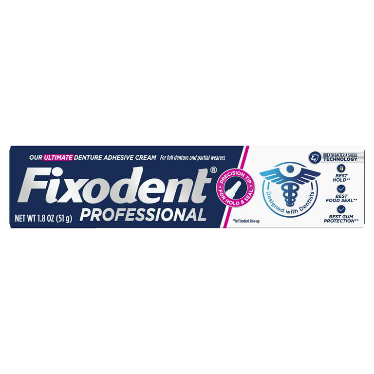 Fixodent Professional Ultimate Denture Adhesive Cream, 1.8 oz, 3 Pack