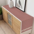 thumbnail image 4 of Country Star Plaid Table Runner - 36 Inch Long, Kitchen Dining Table Runner Dresser Scarves, Retro Red American Farm Barn Berry Farmhouse Decor for Coffee Tables Wedding Party Banquet, 4 of 8