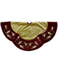 thumbnail image 2 of Northlight 48-Inch Gold and Burgundy Velvet Christmas Tree Skirt, 2 of 3