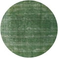 thumbnail image 1 of Ahgly Company Machine Washable Indoor Round Industrial Modern Medium Forest Green Area Rugs, 8' Round, 1 of 7