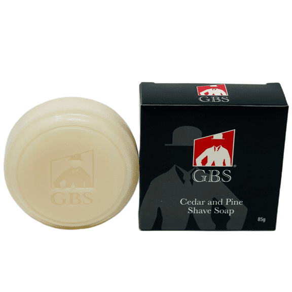 G.B.S 97% Men's Cedar & Pine Shave Soap –All Natural Shave Soap for Men- Creates a Rich Lather Foam for Ultimate Wet Shaving