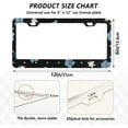thumbnail image 3 of Coolnut Wild Flowers 2 Holes Car License Plate Frames 2PCS, Car License Plate Holder with Screw Caps Cover Set Automotive Exterior Parts Decoration for US Vehicles, 3 of 7