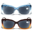 thumbnail image 2 of 2 Pairs Women Butterfly Outdoor Reading SunGlasses - Tinted UV Protection Readers Glasses +2.50, 2 of 3