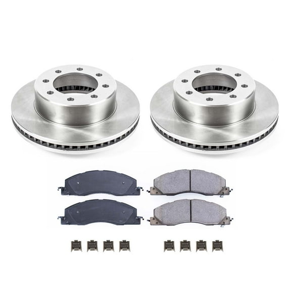 Ultimate Brakes Front Semi-Metallic Brake Pad and Rotor Kit with Hardware WM80298