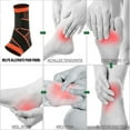thumbnail image 4 of Protección de tobillo deportiva de nailon para hombres y mujeres, protección de tobillo fija elástica transpirable de cuatro lados, 4 of 5