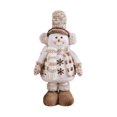 thumbnail image 2 of Clearance Under $11 Plush Snowman and Reindeer Christmas Decor Soft Standing Tabletop Figures with Knit Hats and Scarves Set of 3, 2 of 8