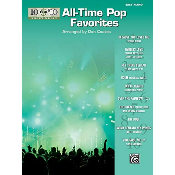 Pre-Owned 10 for 10 Sheet Music All-Time Pop Favorites: Piano Solos Paperback