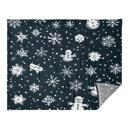 WOBOGO Snowflakes Pattern Facecloth Blanket Fluorescent Effect in The Dark Four Seasons of Comfortable and Soft Skin Friendly Sheet 70×55in WOBOGO Snowflakes Pattern Facecloth Blanket Fluorescent Effect in The Dark Four Seasons of Comfortable and Soft Skin Friendly Sheet 70×55in