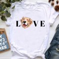 thumbnail image 1 of Just A Girl Who Loves Golden Retrievers Graphic Tees Women Pet Dog Mom/Lover Mothers Day Gift Funny Tshirt White T-Shirt SummerS Gao Jinjia LED, 1 of 2