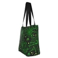 thumbnail image 2 of Vsdgher Green Bright Web with Spiders print Reusable Shopping Grocery Bags for Women Shopping with Pouch Foldable Pouch Lightweight Polyester Fabric, 2 of 6