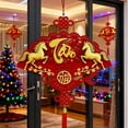 thumbnail image 5 of Lunar Year Of The Horse Door Hanging Red Fabric Decoration For Chinese New Year Home Decor, 5 of 8
