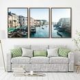 thumbnail image 2 of IDEA4WALL 3 Piece Framed Canvas Wall Art for Living Room, Bedroom Italy City Landscape Canvas Prints for Modern Home Decoration Ready to Hang, 2 of 4