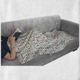 thumbnail image 6 of Beach Soft Flannel Fleece Throw Blanket, Sun Bathing Women on Striped Beach Towels Pattern Summer Season Vacation Cartoon, Cozy Plush for Indoor and Outdoor Use, 50" x 70", Multicolor, by Ambesonne, 6 of 6