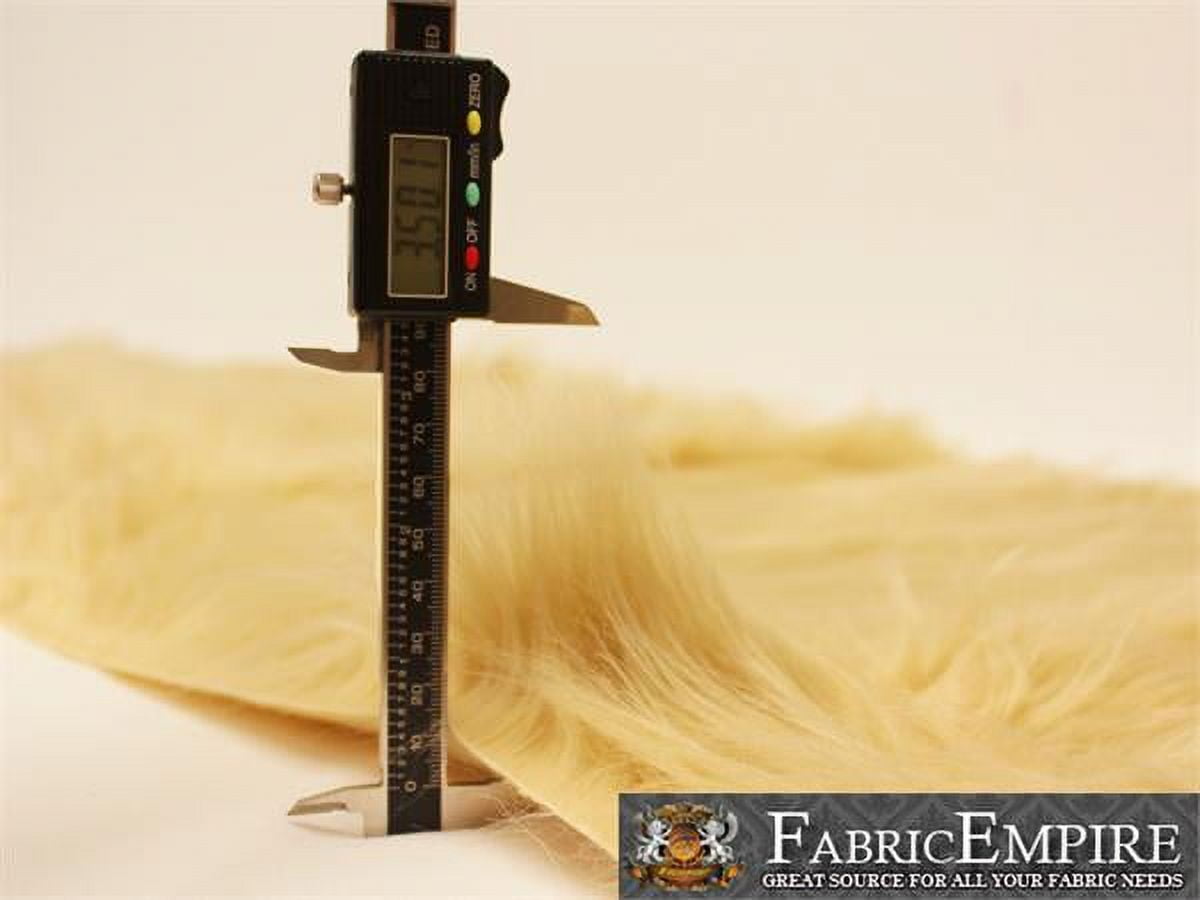 Faux Fur Fabric Long Pile Gorilla CAMEL / 60" Wide / Sold by the yard