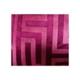 thumbnail image 3 of Plutus 16" x 16" Velvet Maze Runner Handmade Luxury Pillow in Fuchsia, 3 of 3