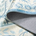 thumbnail image 6 of SAFAVIEH Martha Stewart Martha Floral Machine Washable Area Rug, Ivory/Light Blue, 5' x 8', 6 of 11