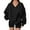 A-Black235, variant on XIAONU Women's V Neck Oversized Pullover Sweatshirt Elegant Long Sleeve Casual Soft Crewneck Loose Fit Sporty Top
