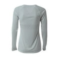thumbnail image 2 of A4 NW3396 Womens SureColor Long Sleeve Cationic Tee - Silver - M, 2 of 2