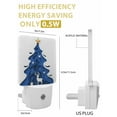 thumbnail image 3 of Christmas Night Lights Auto Sensor Blue Star Xmas Tree Plug-in LED Nightlights Dusk to Dawn for Living Room, Bedroom, Bathroom, Hallway, Stairways Wall Decor, Elk Deer Reindeer Bird Snow Night Light, 3 of 9