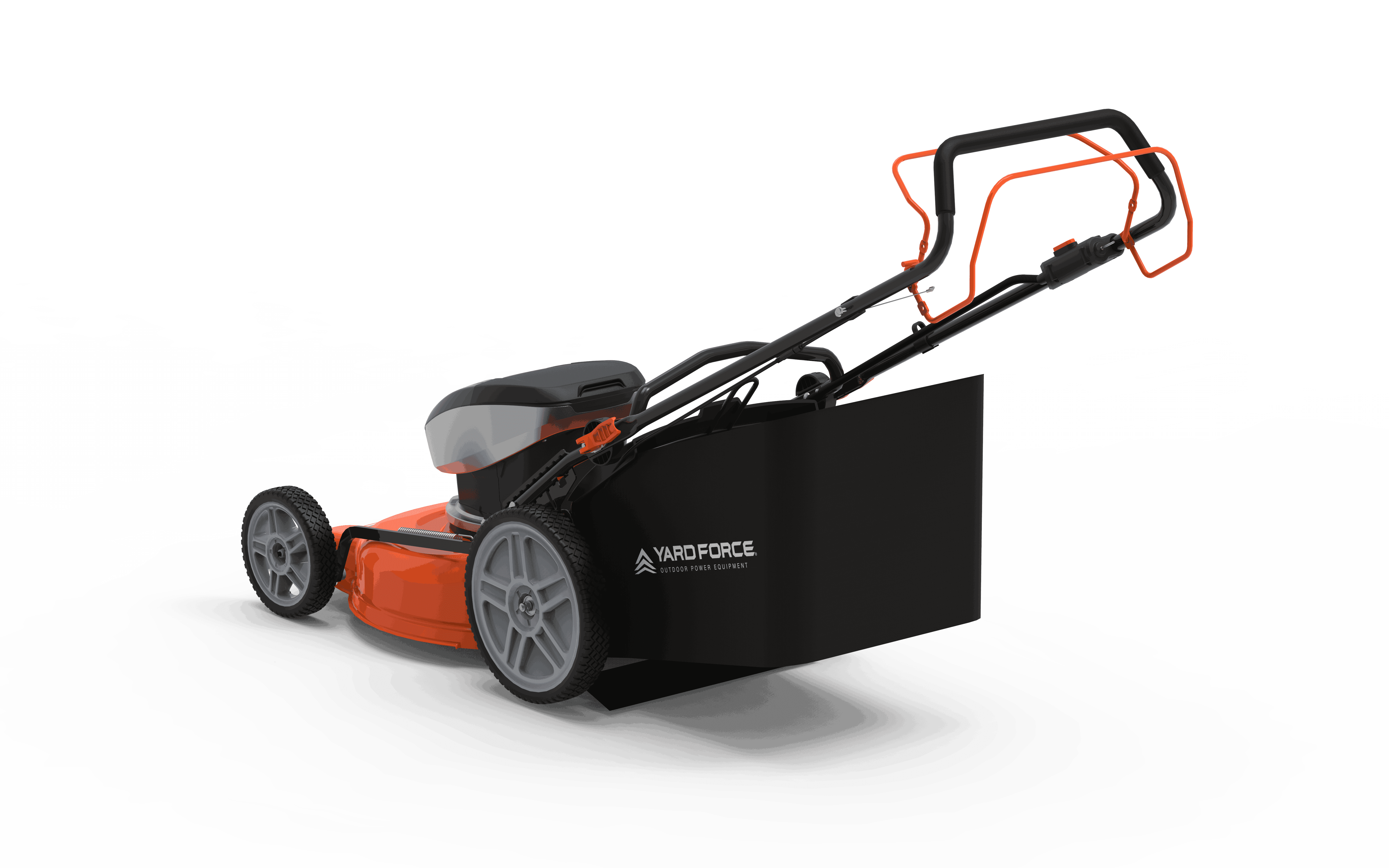 Yard Force 21" Cordless Lawn Mower, 40-Volt, 2 x 5.0 Ah Batteries,Rear Wheel Drive Self-Propelled
